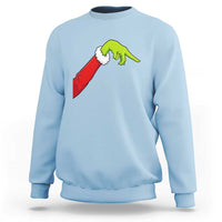 Funny Green Hand Basketball Pointing Meme Sweatshirt Christmas Holiday Gift