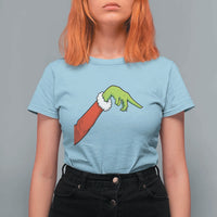 Funny Green Hand Basketball Pointing Meme T Shirt For Women Christmas Holiday Gift