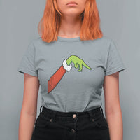 Funny Green Hand Basketball Pointing Meme T Shirt For Women Christmas Holiday Gift