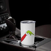 Funny Green Hand Basketball Pointing Meme Tumbler Cup Christmas Holiday Gift