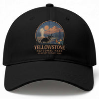 Yellowstone National Park Do Not Pet The Fluffy Cows Baseball Cap Amusing Bison Encounter Campsite Toss