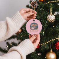Yellowstone National Park Do Not Pet The Fluffy Cows Ceramic Ornament Amusing Bison Encounter Campsite Toss