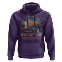 Yellowstone National Park Do Not Pet The Fluffy Cows Hoodie Amusing Bison Encounter Campsite Toss