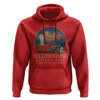 Yellowstone National Park Do Not Pet The Fluffy Cows Hoodie Amusing Bison Encounter Campsite Toss