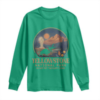 Yellowstone National Park Do Not Pet The Fluffy Cows Long Sleeve Shirt Amusing Bison Encounter Campsite Toss