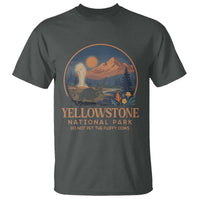Yellowstone National Park Do Not Pet The Fluffy Cows T Shirt Amusing Bison Encounter Campsite Toss