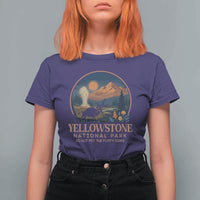 Yellowstone National Park Do Not Pet The Fluffy Cows T Shirt For Women Amusing Bison Encounter Campsite Toss