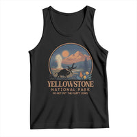 Yellowstone National Park Do Not Pet The Fluffy Cows Tank Top Amusing Bison Encounter Campsite Toss