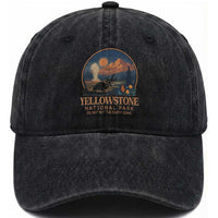 Yellowstone National Park Do Not Pet The Fluffy Cows Washed Cotton Baseball Cap Amusing Bison Encounter Campsite Toss