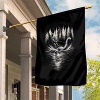Funny Bigfoot Water Skiing Behind Nessie Garden Flag Cryptid Lover