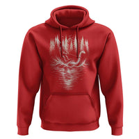 Funny Bigfoot Water Skiing Behind Nessie Hoodie Cryptid Lover