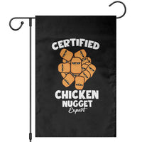 Funny Food Lover Gift Garden Flag Certified Chicken Nugget Expert - Wonder Print Shop