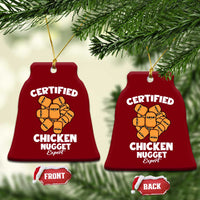 Funny Food Lover Gift Ceramic Ornament Certified Chicken Nugget Expert - Wonder Print Shop