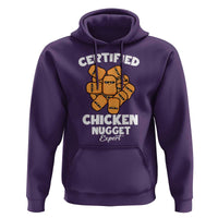 Funny Food Lover Gift Hoodie Certified Chicken Nugget Expert - Wonder Print Shop