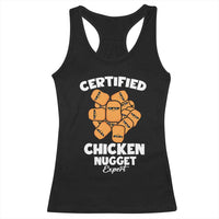 Funny Food Lover Gift Racerback Tank Top Certified Chicken Nugget Expert - Wonder Print Shop