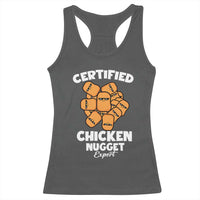 Funny Food Lover Gift Racerback Tank Top Certified Chicken Nugget Expert - Wonder Print Shop