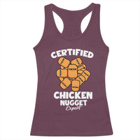 Funny Food Lover Gift Racerback Tank Top Certified Chicken Nugget Expert - Wonder Print Shop
