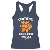 Funny Food Lover Gift Racerback Tank Top Certified Chicken Nugget Expert - Wonder Print Shop