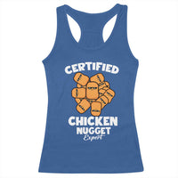Funny Food Lover Gift Racerback Tank Top Certified Chicken Nugget Expert - Wonder Print Shop