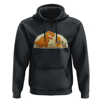 Dino Nuggets Chasing Cat Hoodie Funny Nugget Lover Gift - Wonder Print Shop