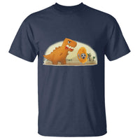 Dino Nuggets Chasing Cat T Shirt Funny Nugget Lover Gift - Wonder Print Shop