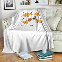 Halloween Dinosaur Nugget Throw Blanket Funny Spooky Food Gift - Wonder Print Shop