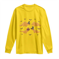 Halloween Dinosaur Nugget Long Sleeve Shirt Funny Spooky Food Gift - Wonder Print Shop