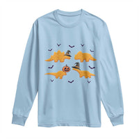 Halloween Dinosaur Nugget Long Sleeve Shirt Funny Spooky Food Gift - Wonder Print Shop