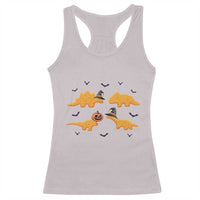 Halloween Dinosaur Nugget Racerback Tank Top Funny Spooky Food Gift - Wonder Print Shop