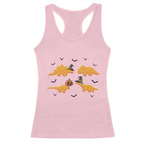 Halloween Dinosaur Nugget Racerback Tank Top Funny Spooky Food Gift - Wonder Print Shop