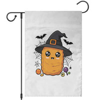 Halloween Nugget With Witch Hat Garden Flag Funny Food Gift - Wonder Print Shop