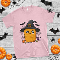 Halloween Nugget With Witch Hat T Shirt Funny Food Gift - Wonder Print Shop