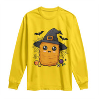 Halloween Nugget With Witch Hat Long Sleeve Shirt Funny Food Gift - Wonder Print Shop