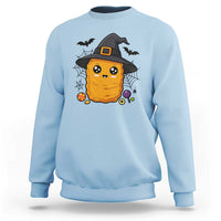 Halloween Nugget With Witch Hat Sweatshirt Funny Food Gift - Wonder Print Shop