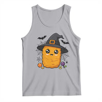 Halloween Nugget With Witch Hat Tank Top Funny Food Gift - Wonder Print Shop