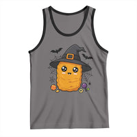 Halloween Nugget With Witch Hat Tank Top Funny Food Gift - Wonder Print Shop