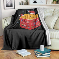 Christmas Chicken Nuggets Throw Blanket Funny Food Lover Gift - Wonder Print Shop