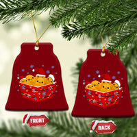 Xmas Chicken Nuggets Ceramic Ornament Funny Food Lover Gift - Wonder Print Shop