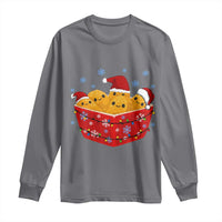 Christmas Chicken Nuggets Long Sleeve Shirt Funny Food Lover Gift - Wonder Print Shop