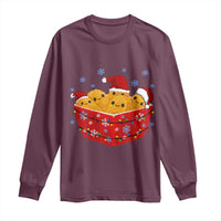 Christmas Chicken Nuggets Long Sleeve Shirt Funny Food Lover Gift - Wonder Print Shop
