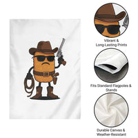 Cowboy Chicken Nugget Garden Flag Funny Food Gift - Wonder Print Shop