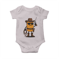 Cowboy Chicken Nugget Baby Onesie Funny Food Gift - Wonder Print Shop