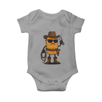 Cowboy Chicken Nugget Baby Onesie Funny Food Gift - Wonder Print Shop