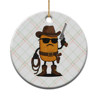 Cowboy Chicken Nugget Ceramic Ornament Funny Food Gift - Wonder Print Shop