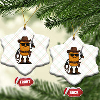 Cowboy Chicken Nugget Ceramic Ornament Funny Food Gift - Wonder Print Shop