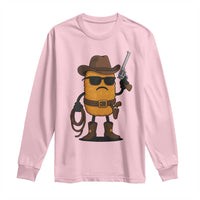 Cowboy Chicken Nugget Long Sleeve Shirt Funny Food Gift - Wonder Print Shop