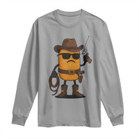 Cowboy Chicken Nugget Long Sleeve Shirt Funny Food Gift - Wonder Print Shop