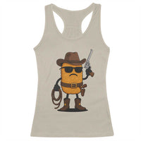 Cowboy Chicken Nugget Racerback Tank Top Funny Food Gift - Wonder Print Shop