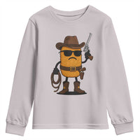 Cowboy Chicken Nugget Youth Sweatshirt Funny Food Gift - Wonder Print Shop