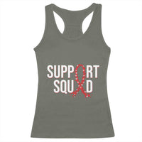 HIV AIDS Awareness Fighter Racerback Tank Top Support Squad Gift - Wonder Print Shop